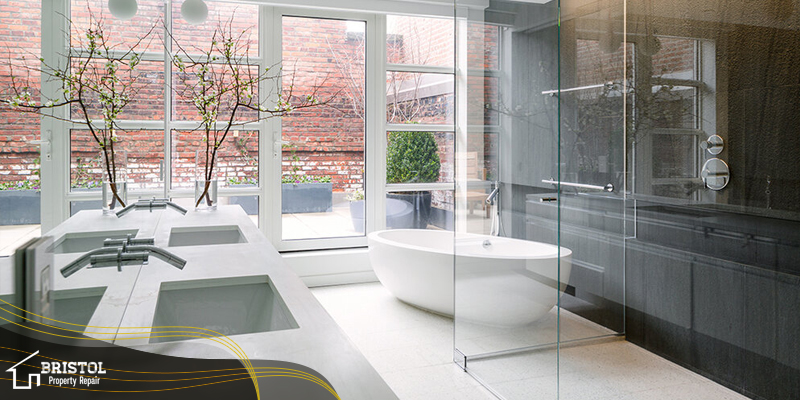 Some design tips for maximizing space in a master bathroom